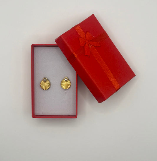 Обeци Aureon в червена подаръчна кутия – стилен летен подарък с акцент към женствеността – Aurea бижутерия