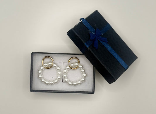 Обeци Elysia в синя подаръчна кутия – изискана опаковка за стилен подарък – Aurea бижутерия