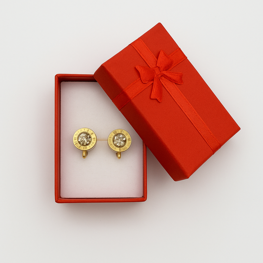 Обеци ROXELLE в подаръчна кутия – изискан подарък за специален повод – Aurea бижутерия